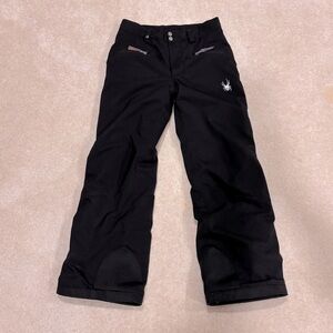 Youth / girls size 12 black Spyder ski pants in excellent condition